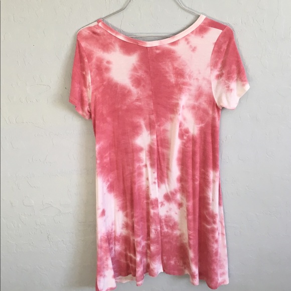 Twelve Months brand pink and white marbles dress - Picture 3 of 3